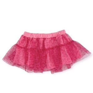 Disney Baby Girl’s Pink Leopard Print Pull-On Tulle Skirt 0-3 Months